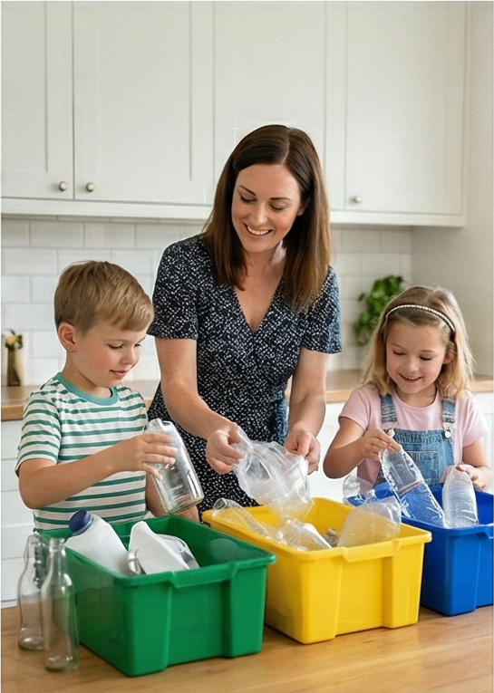 Como ensinar crianças a reciclar em casa